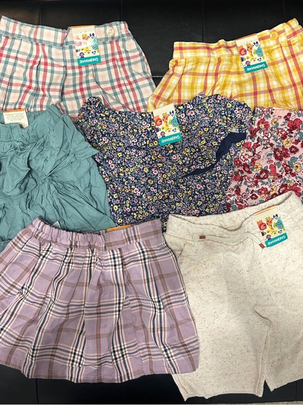 Garanimals Floral and Plaid Skort & Shorts Bundle - Mixed Colors